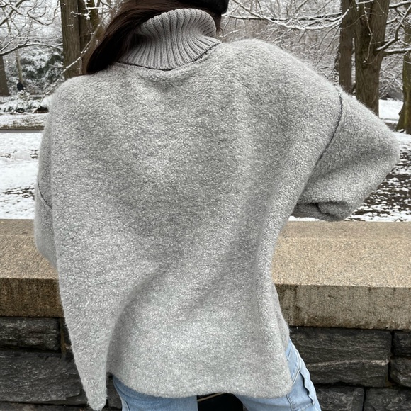 🎉LAST CHANCE🎉 NWT Free People Milo Pullover / Heather Grey - Picture 7 of 10